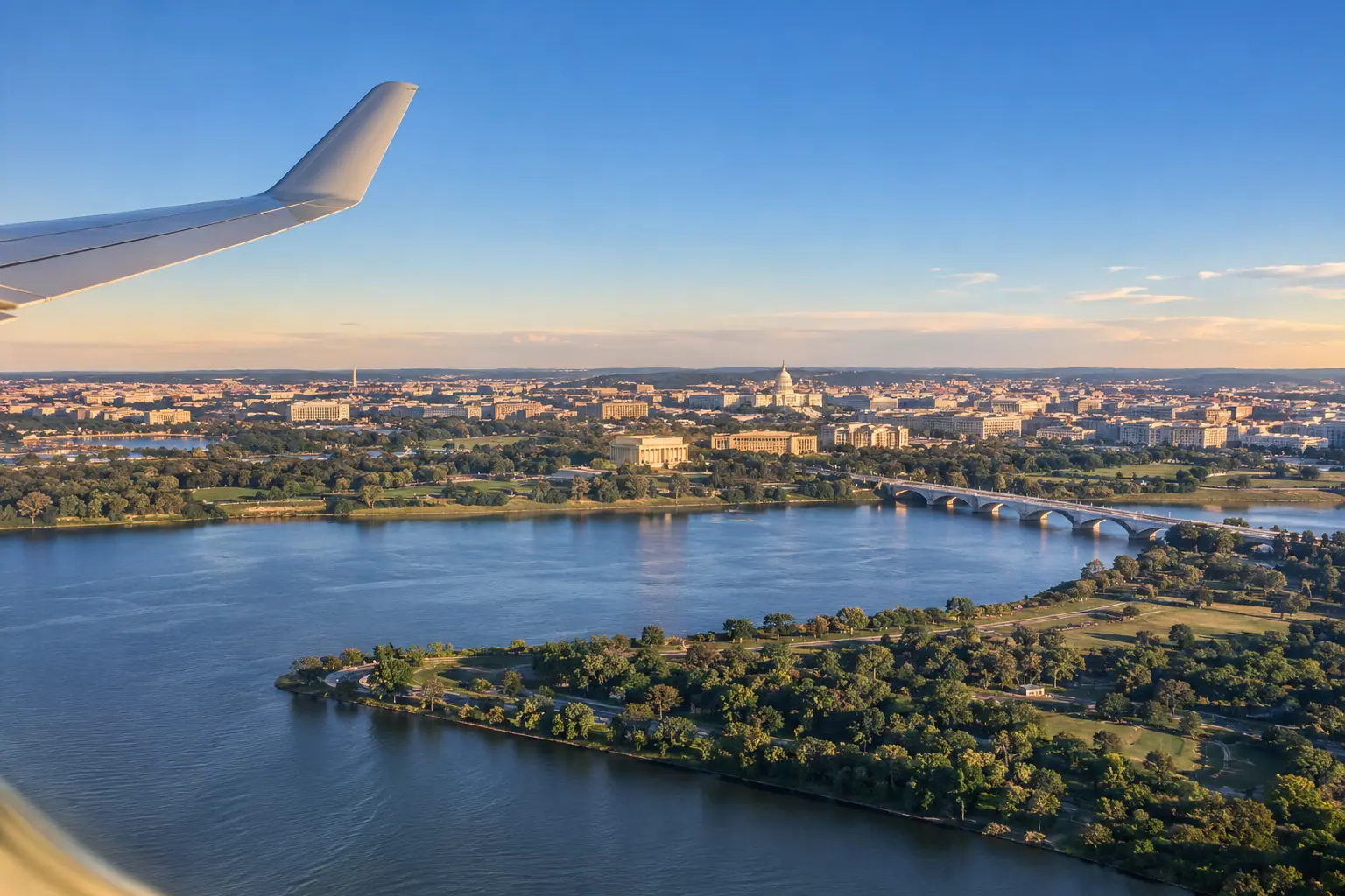 Washington, DC from the air