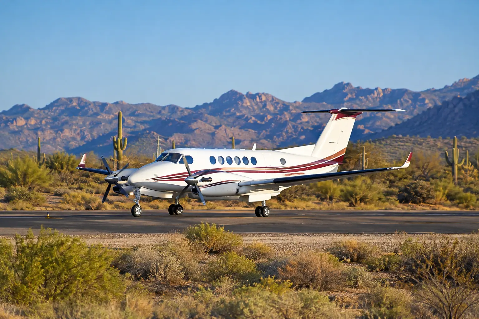 Turboprop on the ramp